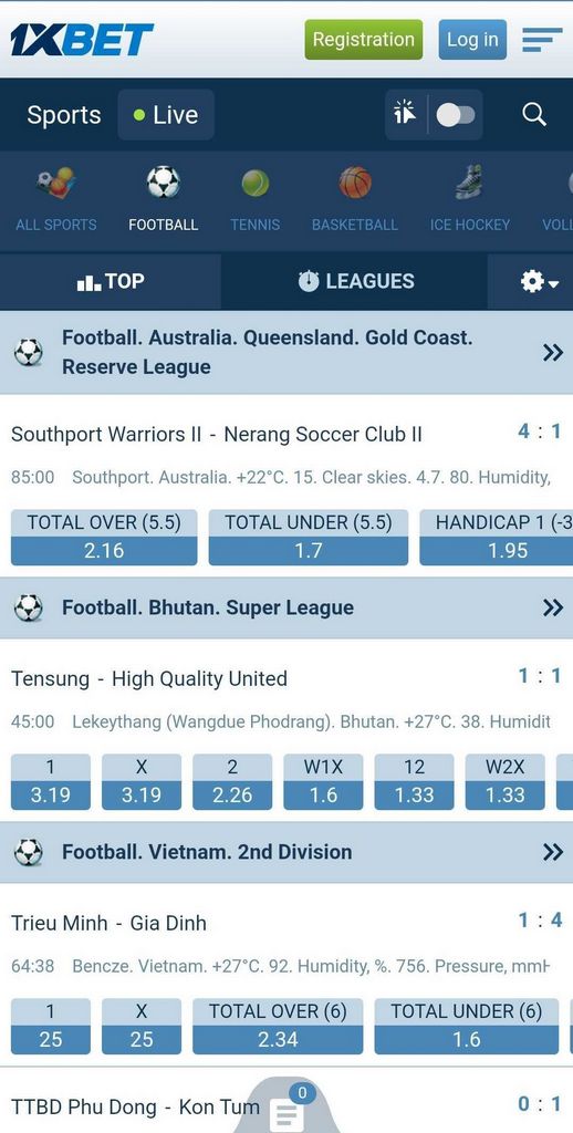 1XBet Application