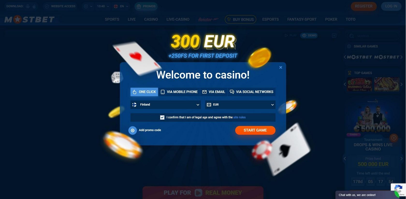 Předzápasové a živé sportovní sázení Mostbet CZ