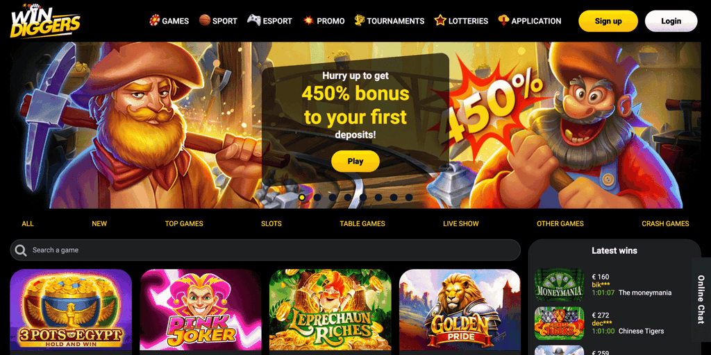 WinDiggers Casino